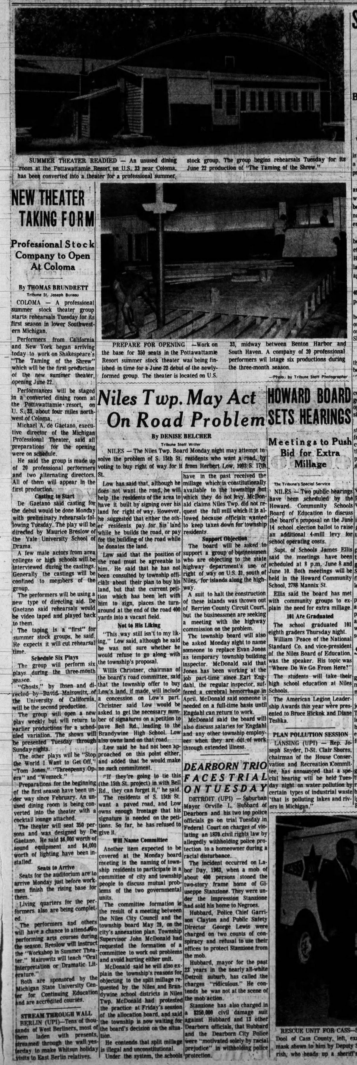 Pottawattamie Resort Motel - June 1965 Article (newer photo)